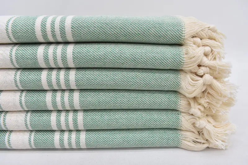 Custom Wedding Gifts, Organic cotton peshtemal for spa and beach, 70x40 Cotton Herringbone Towel, Hammam towel, Beach towel, Bridal Shower Favor - 3