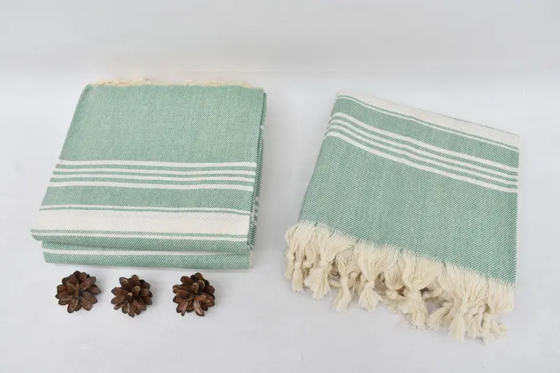 Custom Wedding Gifts, Organic cotton peshtemal for spa and beach, 70x40 Cotton Herringbone Towel, Hammam towel, Beach towel, Bridal Shower Favor - 8