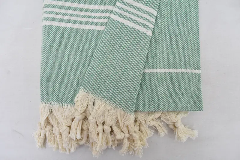 Custom Wedding Gifts, Organic cotton peshtemal for spa and beach, 70x40 Cotton Herringbone Towel, Hammam towel, Beach towel, Bridal Shower Favor - 6