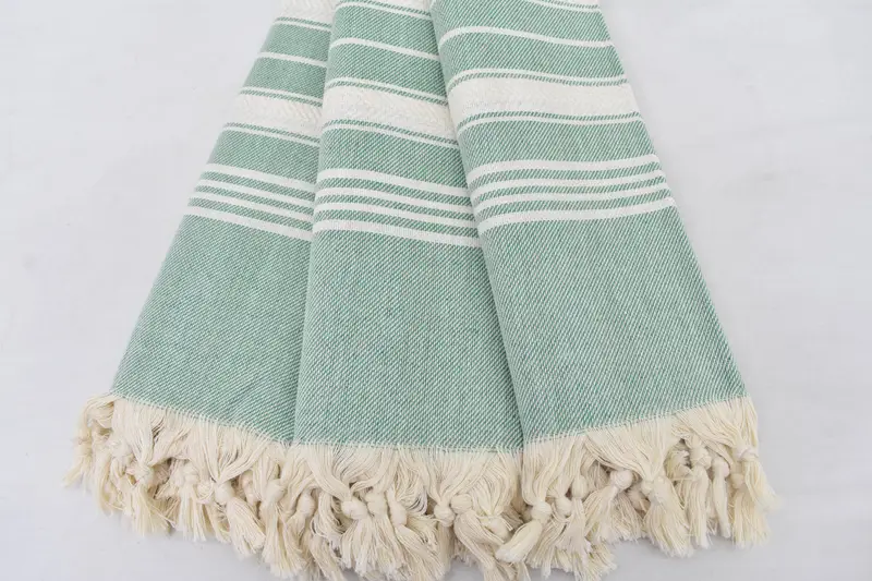 Custom Wedding Gifts, Organic cotton peshtemal for spa and beach, 70x40 Cotton Herringbone Towel, Hammam towel, Beach towel, Bridal Shower Favor - 4