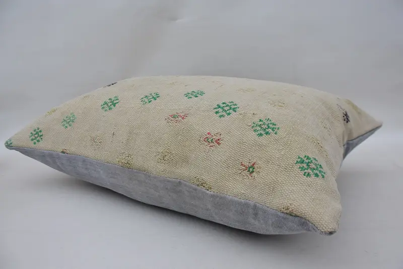 Pillow, 16x24 Beige Cushion, Anatolian Pillow, Interior Designer Pillow, Southwestern Cushion, Kilim Pillow Cover, Home Decor Pillow - 6