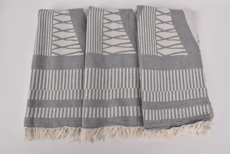 Birthday Gift, Personalized Beach Towel, Wedding Favors, Yoga Towel, Family Gift Basket, Lightweight Turkish towel, 70x38 Cotton Fish Design Towel - 8