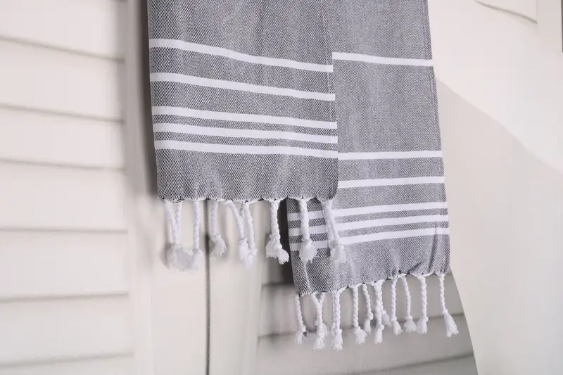Welcome Wedding Gift, 38x18 Cotton Striped Towel, Beach Theme Wedding Gift, Turkish Hand Towel, Monogram Hand Towel, Turkish Towel Hand Towel - 8