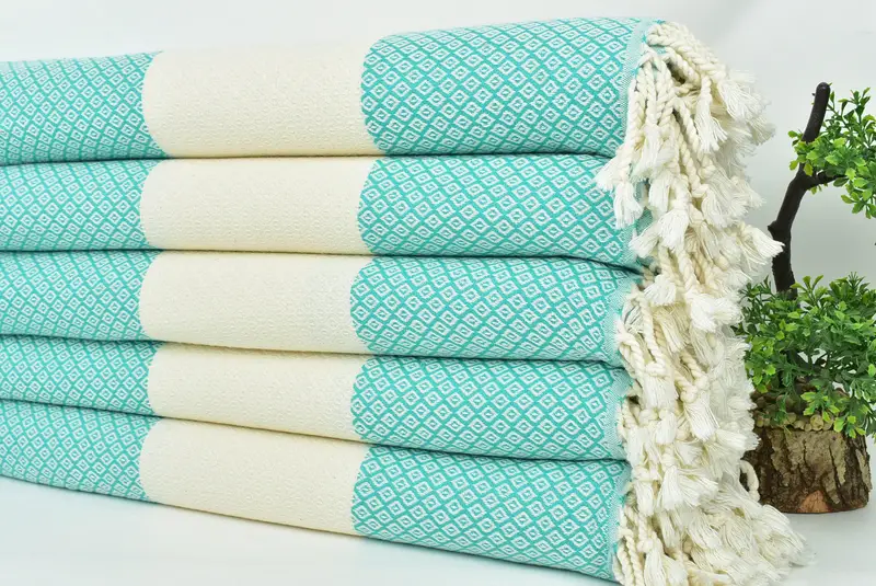 Spooky Bachelorette Party Favors, 70x36 Linen Diamond Towel, Lightweight Turkish towel, Custom Beach Towel, Organic towel, Spa Towel, Gift For Mom - 3