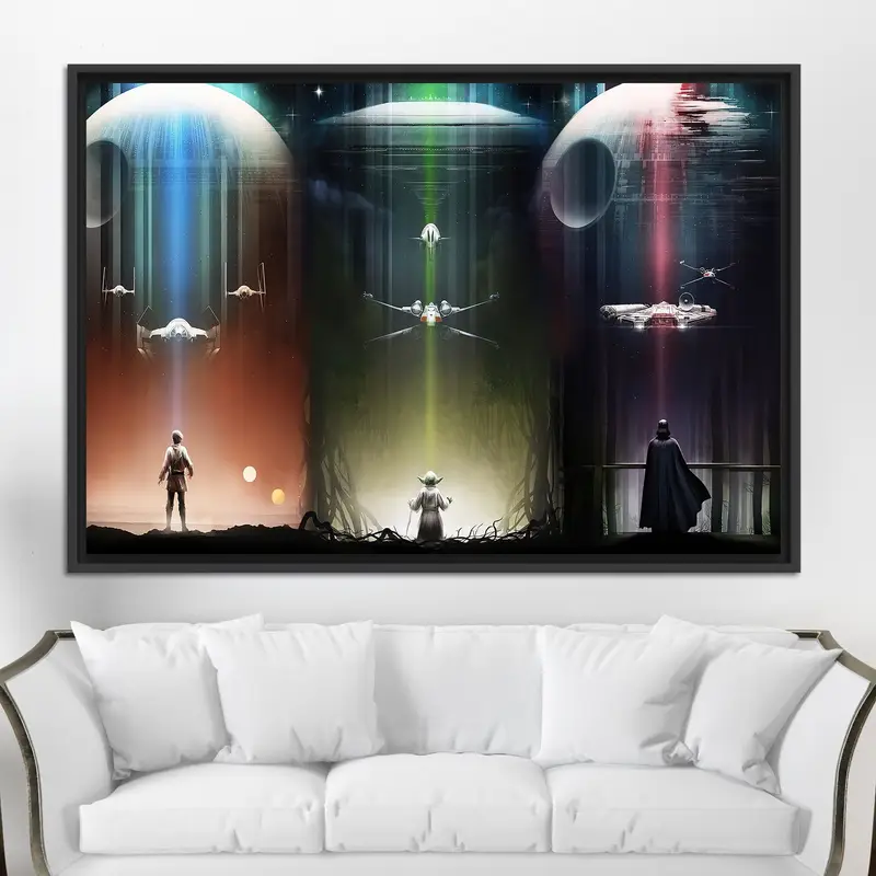 ステラ キャンバス: ベスト ムービー スペース ワールド ウォーム アート プリント