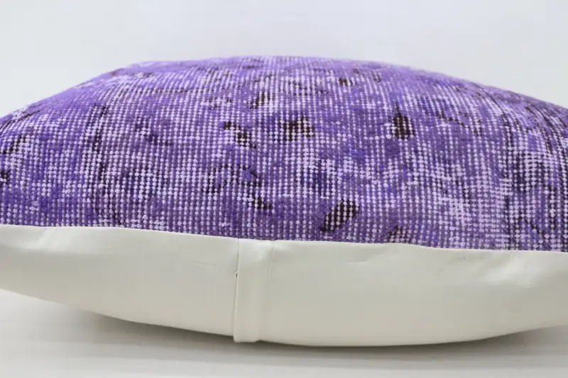 28x28 Purple Pillow Sham, Throw Kilim Pillow, Turkish Bench Pillow Cover, Turkish Bench Cushion, Pillow for Sofa, Turkish Kilim Pillow, Pillow Case - 6