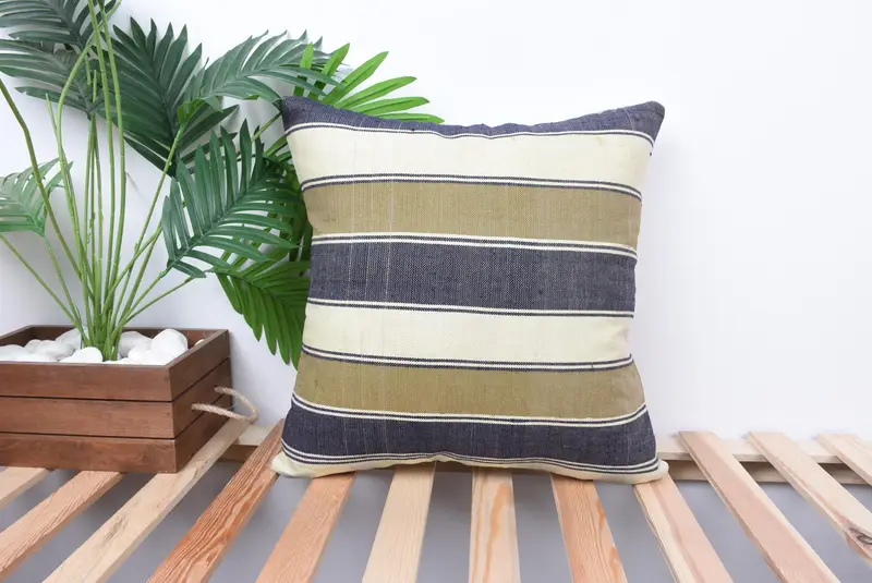 Indoor Pillow Sham, Cushion Cover, Turkish Pillow, Bed Cushion Case, Kilim Pillow Cover, Interior Designer Pillow, 18x18 White Cushion - 1