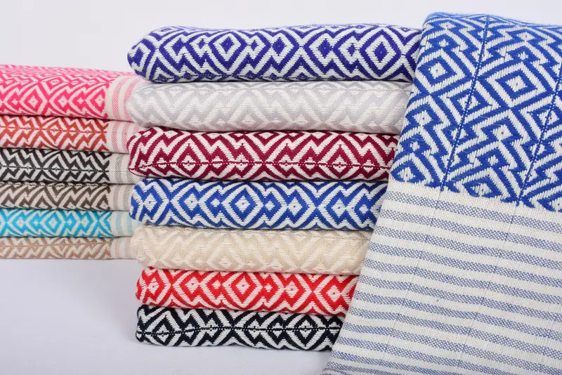 76x38 Cotton Diamond Towel, Personalized Gifts, Thin towel, Scarf Towel, Quick-Dry Beach Towel, Bride Gift, Handwoven organic Turkish towel for spa