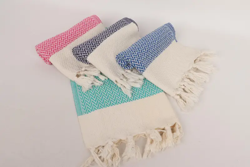 Personalized Turkish Towel, Turkish Towel Hand Towel, Bridesmaid Towel, Personalized Gift, Personalized Hand Towel, 34x18 Cotton Zigzag Design Towel - 4