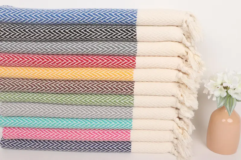 Personalized Turkish Towel, Turkish Towel Hand Towel, Bridesmaid Towel, Personalized Gift, Personalized Hand Towel, 34x18 Cotton Zigzag Design Towel - 2