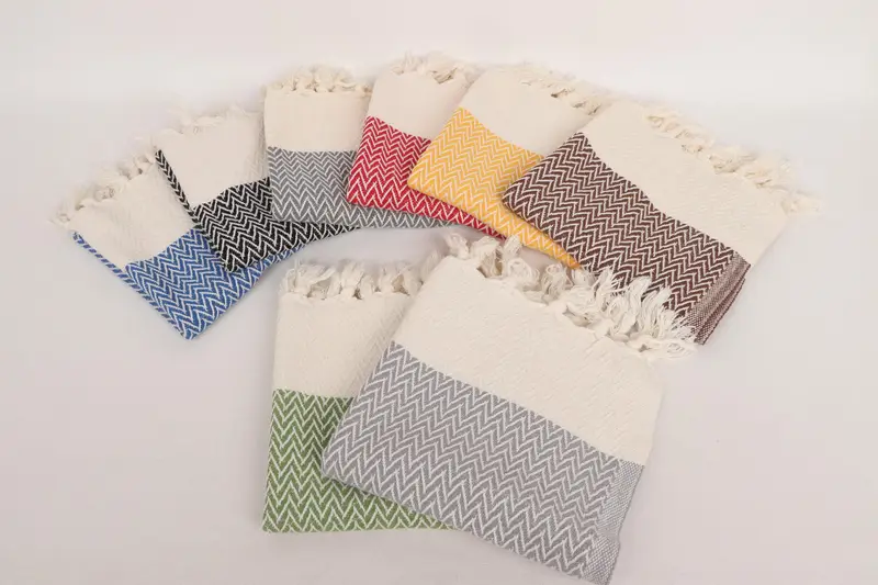 Personalized Turkish Towel, Turkish Towel Hand Towel, Bridesmaid Towel, Personalized Gift, Personalized Hand Towel, 34x18 Cotton Zigzag Design Towel - 3