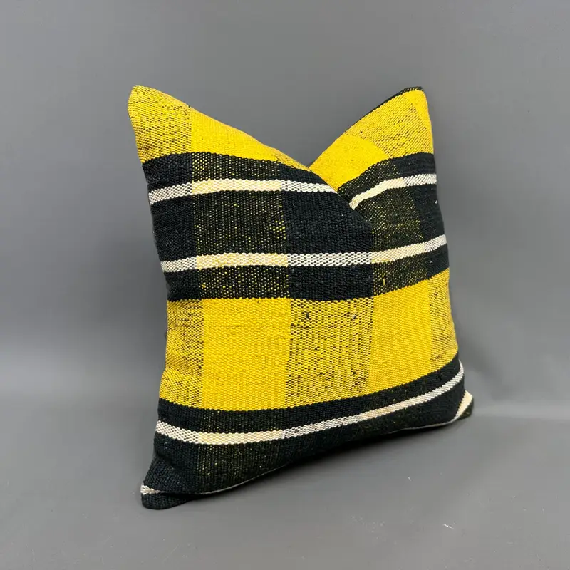 Toss Pillow Sham, Cushion Case, Floor Pillow Cover, Antique Pillows, Home Decor Pillow, 18x18 Black Pillow, Boho Pillow, Shabby Chic Cushion Cover - 2