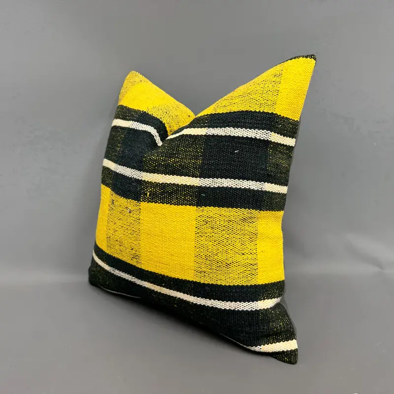 Toss Pillow Sham, Cushion Case, Floor Pillow Cover, Antique Pillows, Home Decor Pillow, 18x18 Black Pillow, Boho Pillow, Shabby Chic Cushion Cover - 3