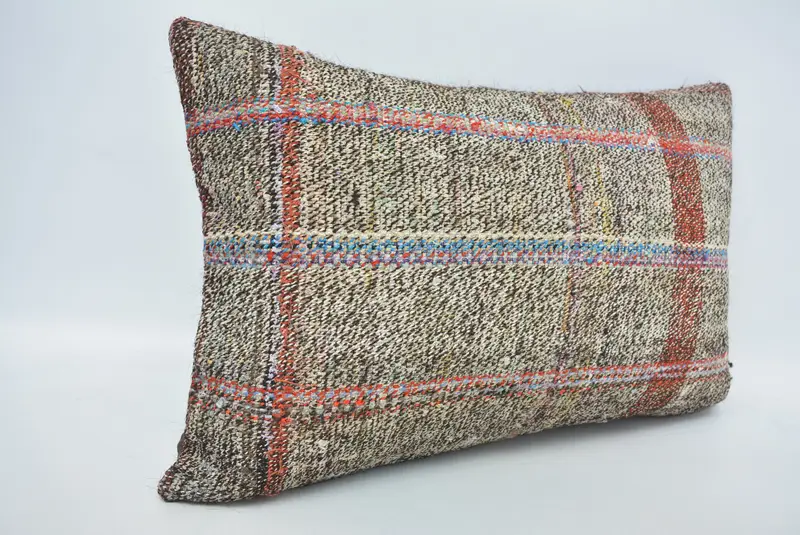 16x24 Brown Pillow, Turkish Kilim Pillow, Boho Pillow, Vintage Kilim Throw Pillow, Cushion, Living Room Throw Pillow Cover, Meditation Pillow Case - 3