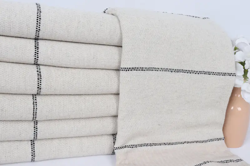 Summer Gift, Monogram Turkish Towel, Embroidery Towels, 70x40 Linen Striped Towel, Large Turkish Towel, Turkish Beach Towel Bulk, Scarf Towel - 2