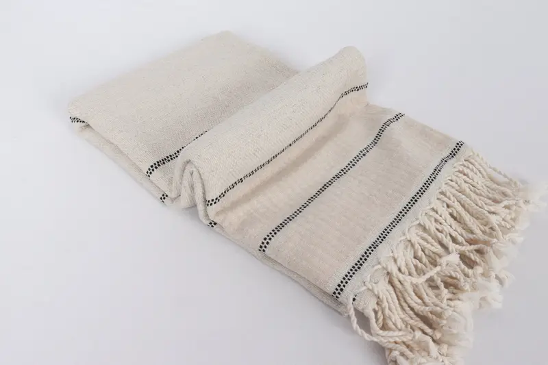 Summer Gift, Monogram Turkish Towel, Embroidery Towels, 70x40 Linen Striped Towel, Large Turkish Towel, Turkish Beach Towel Bulk, Scarf Towel - 6