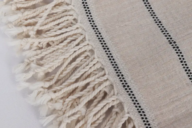 Summer Gift, Monogram Turkish Towel, Embroidery Towels, 70x40 Linen Striped Towel, Large Turkish Towel, Turkish Beach Towel Bulk, Scarf Towel - 7