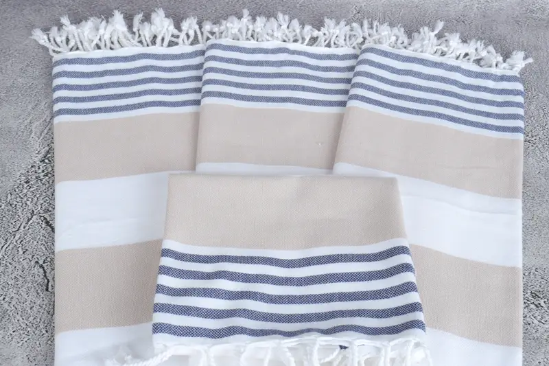 Bridesmaid Gifts, Custom Wedding Gifts, Wedding Hand Made Gift, Bathroom Towels, 40x24 Cotton Striped Towel, Valentines Day Gift Idea, Kitchen Towel - 4