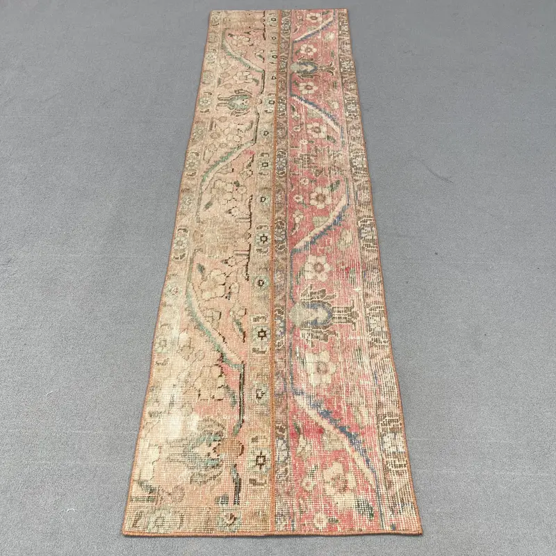 Alfombra Roja y Naranja 7,1x7,7ft Diseño de Lunares