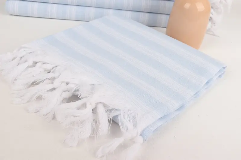 Monogrammed Beach Towel, Wedding For Favor, Organic Towel, Peshtemal Towel USA, 70x40 Cotton Striped Towel, Bridal Shower Gift, Gifts For Him - 5