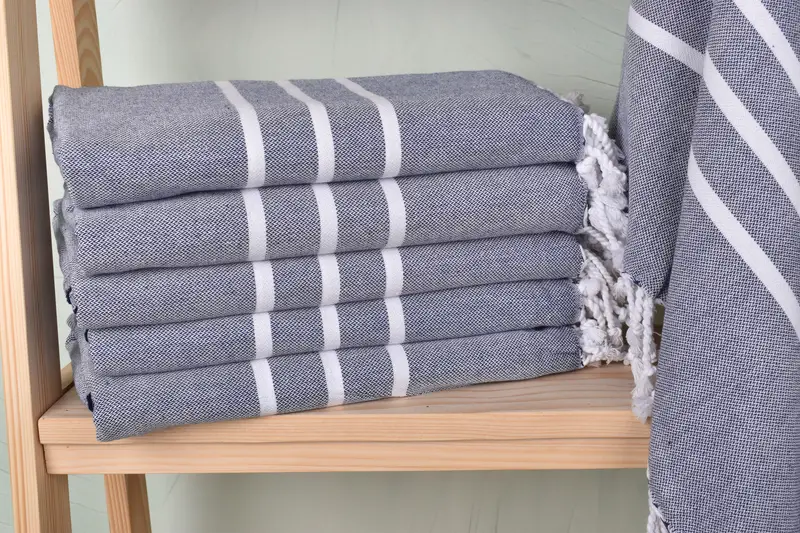 Summer Towel, Personalized Wedding Gift For Couple, Home Decor Gifts, 70x40 Cotton Striped Towel, Gym Towel, Quick-Dry Beach Towel, Beach Towel Bulk - 1