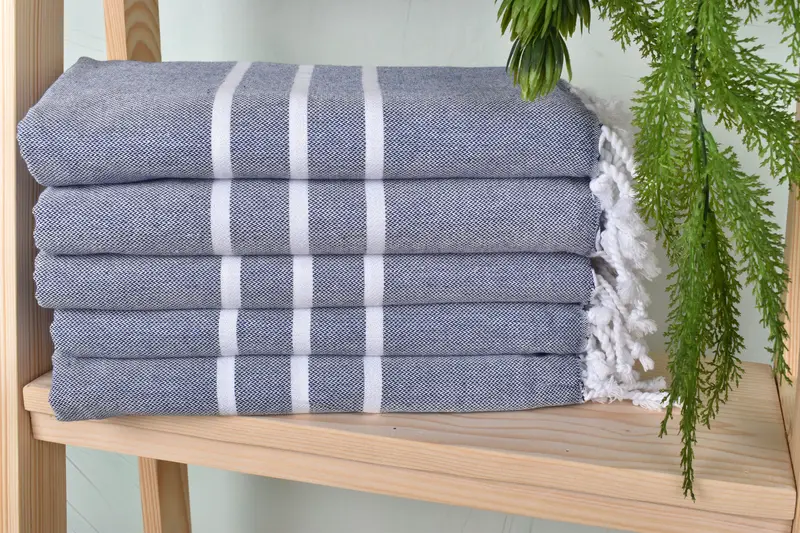 Summer Towel, Personalized Wedding Gift For Couple, Home Decor Gifts, 70x40 Cotton Striped Towel, Gym Towel, Quick-Dry Beach Towel, Beach Towel Bulk - 2