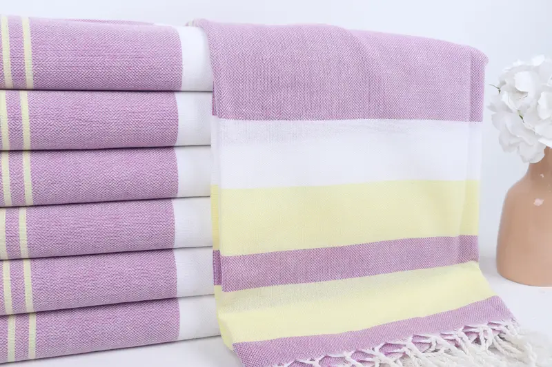 Personalized Turkish Towel, Personalized Beach Towel, 70x40 Cotton Striped Towel, Bachelorette Party Gifts Bridesmaids, Gym Towel, Grandma Gift - 2