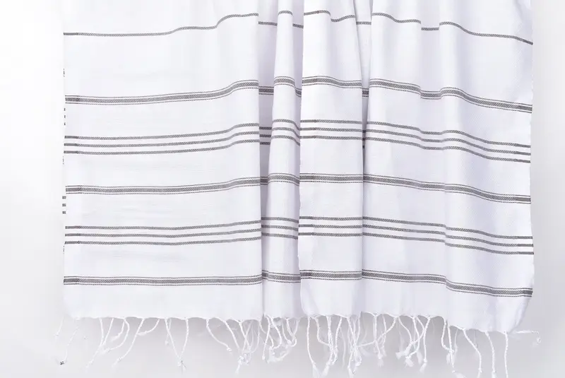 Kişiselleştirilmiş el havlu, küçük banyo havlu, Türk çay havlu, Noel hediyeleri, 40x24 pamuklu çizgili havlu, el yapımı hediye, kişiselleştirilmiş ev hediyesi düğün - 8