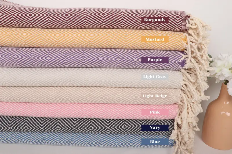 Wedding Gift For Bride, Wedding Gift, Sand-free towel, Spooky Bachelorette Party Favors, Sand-resistant towel, 74x40 Cotton Diamond Towel - 2