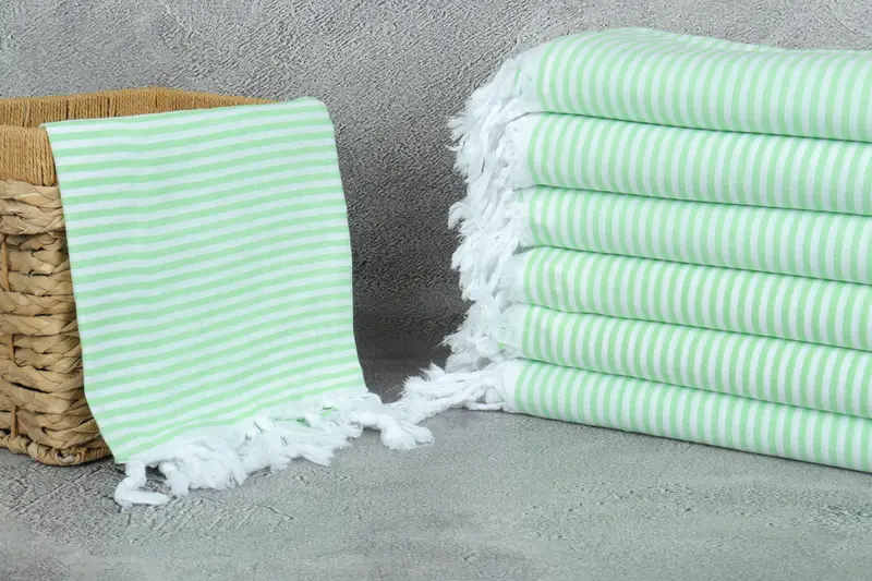Bachelorette Party Gifts Bridesmaids, 68x36 Cotton Striped Towel, Hammam towel, Bachelorette Towel, Bridal Shower Favors, Valentines Day Gift Idea - 3