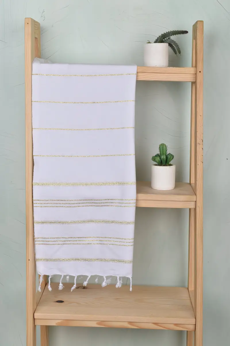 Turkish Towel Hand Towel, 40x24 Cotton Striped Towel, Home Decor Gifts, Wedding Favors, Bathroom Towels, Christmas Gift, Gift For The Home Decor - 8