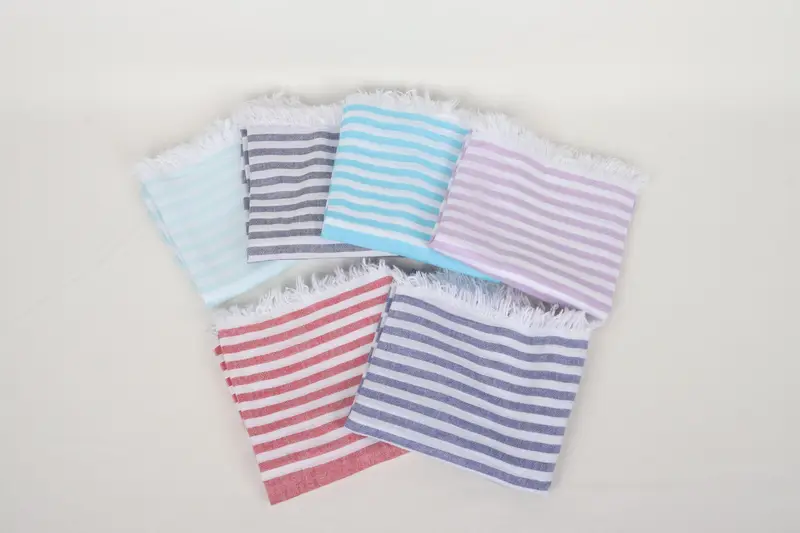 Bridal Shower Gift, Gift For Best Friend, Bachelorette Towel, Soft towel, Yoga Towel, Family Gift Basket, 68x40 Cotton Striped Towel, Wedding Favors - 3
