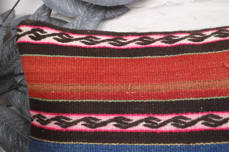 Antique Pillows, 12x24 Brown Cushion Case, Vintage Kilim Throw Pillow, Garden Pillow Sham, Cushion Case, Vintage Kilim Pillow - 2