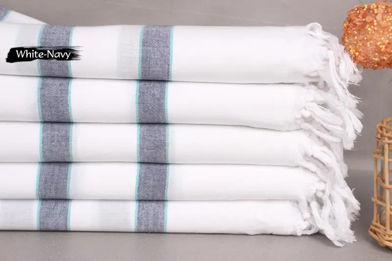 Handwoven organic Turkish towel for spa, Personalized Gift, 70x40 Cotton Striped Towel, Travel towel, Bridal Shower Favors, Personalize Gift - 2