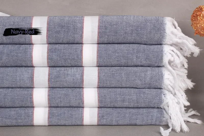 Handwoven organic Turkish towel for spa, Personalized Gift, 70x40 Cotton Striped Towel, Travel towel, Bridal Shower Favors, Personalize Gift - 1