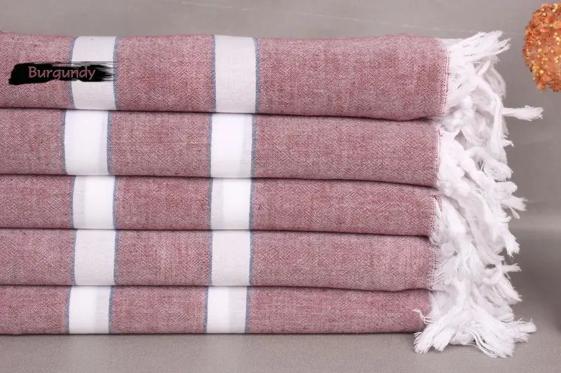 Handwoven organic Turkish towel for spa, Personalized Gift, 70x40 Cotton Striped Towel, Travel towel, Bridal Shower Favors, Personalize Gift - 3