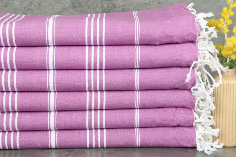 Custom Beach Towel Monogrammed Organic Cotton Beige, 40x71 Inches