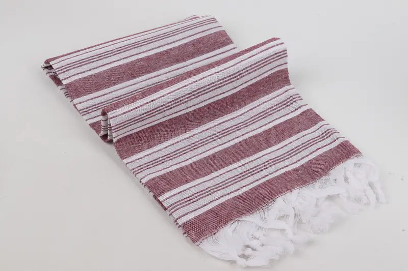 Housewarming Gift, Monogram Beach Towel, Bride Gift, 70x40 Cotton Striped Towel, Peshtemal Towel, Beach Size Towel, Turkish Beach Towel Monogram - 6