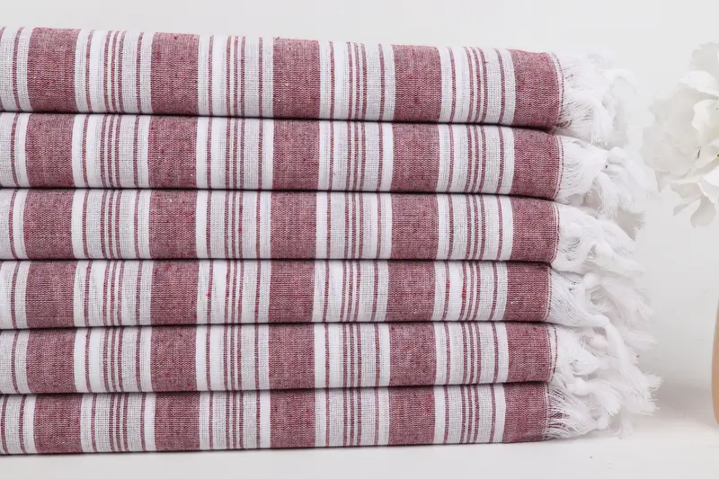Housewarming Gift, Monogram Beach Towel, Bride Gift, 70x40 Cotton Striped Towel, Peshtemal Towel, Beach Size Towel, Turkish Beach Towel Monogram - 3