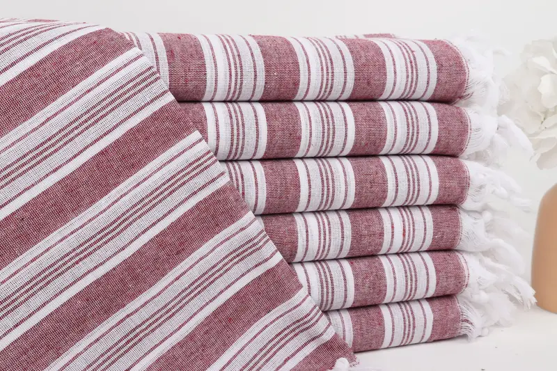 Housewarming Gift, Monogram Beach Towel, Bride Gift, 70x40 Cotton Striped Towel, Peshtemal Towel, Beach Size Towel, Turkish Beach Towel Monogram - 1