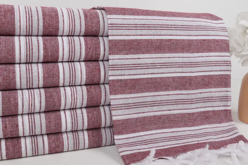Housewarming Gift, Monogram Beach Towel, Bride Gift, 70x40 Cotton Striped Towel, Peshtemal Towel, Beach Size Towel, Turkish Beach Towel Monogram - 2