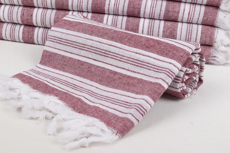 Housewarming Gift, Monogram Beach Towel, Bride Gift, 70x40 Cotton Striped Towel, Peshtemal Towel, Beach Size Towel, Turkish Beach Towel Monogram - 4