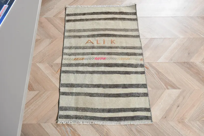 Beige Ombré Rug, 1.7x2.8 ft Chic Modern Decor