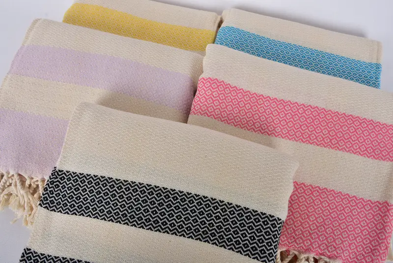 Turkish Towel Beach, Large Beach Towel Personalized, Organic Turkish towel, Bridesmaid Favors, Bachelor Gifts, 70x40 Cotton Geometric Towel - 5