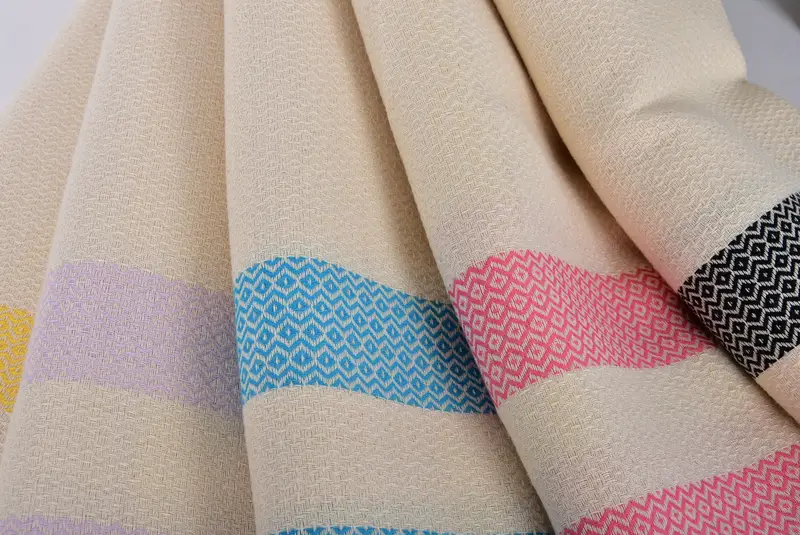 Turkish Towel Beach, Large Beach Towel Personalized, Organic Turkish towel, Bridesmaid Favors, Bachelor Gifts, 70x40 Cotton Geometric Towel - 4