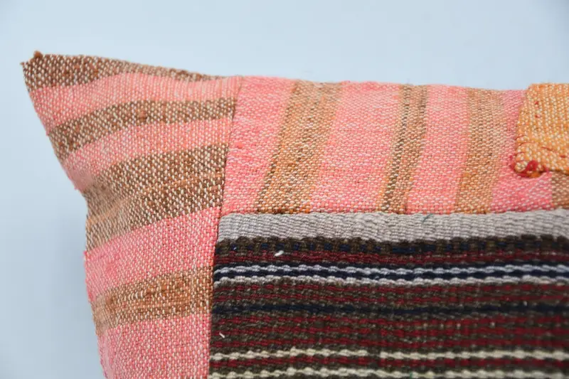 Turkish Pillow, Boho Chic Pillow Sham, Antique Pillows, Farmhouse Cushion Case, Cushion, 20x20 Brown Pillow Cover, Gift Pillow, Cotton Cushion - 2