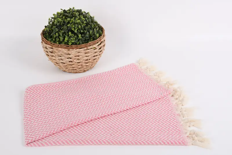 En iyi düğün hediyesi, mutfak havlu, dekoratif havlu, bekarlığa veda hediyeleri, 36x18 pamuklu chevron havlu, Türk çay havlu, monogramlı el havlu - 4