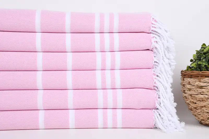 Personalised Gift, Sand-resistant towel, 70x40 Cotton Striped Towel, Housewarming Gift, Lightweight Turkish towel, Yoga Towel, Home Decor Gifts - 2