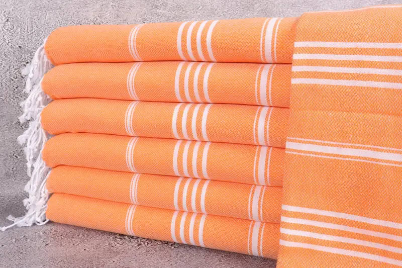 Wholesale Bath Towel Striped Beige, 40x71 Inches