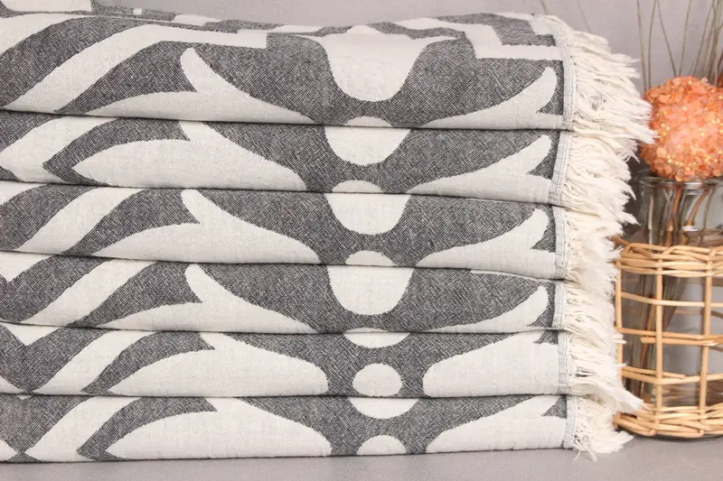 Peshtemal Towel, Birthday Gift, 68x36 Cotton Tulip Patterned Towel, Bachelorette Party Gifts For Bride, Housewarming Gift, Personalized Wedding Gift - 3